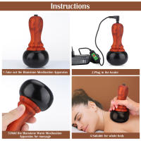 Masajeador De Piedra Bian Eléctrico Con Calentamiento Y Compresión Calefactor Corporal Terapia Física Herramienta De Masaje Para Espalda Y Cara - details 2
