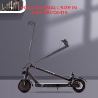 Scooter eléctrico plegable iScooter i9 Pro con neumático de panal de 8.5 pulgadas, motor de 350 W, batería de 7.5 Ah, velocidad máxima de 30 km/h - Negro - details 13