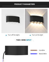 Luz De Pared LED Para Exteriores E Interiores 2W 4W 6W 8W 10W AC85-265V Blanca Negra Moderna Para Jardín Dormitorio Pasillo - details 3