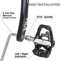 Pedales De Bicicleta BUCKLOS Dual Función Plataforma Para SPD/LOOK Delta Auto- Bloqueo MTB Carretera Pedal De Bicicleta Parte - details 7