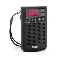 Radio de bolsillo digital Elbe RF93 | AM/FM | Auriculares incluidos | Altavoz incorporado | Color negro - details 0