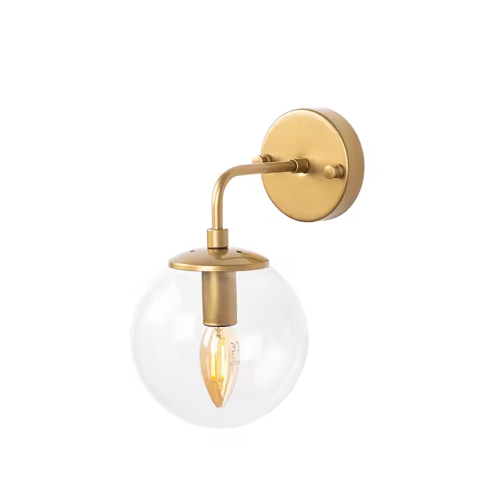 Aplique de pared WELLHOME, Estructura de metal Color Oro - 1