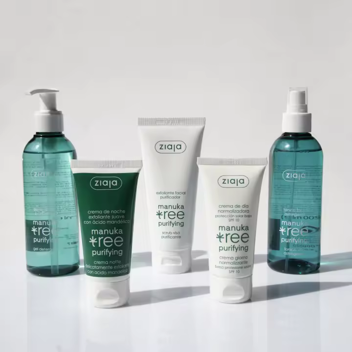 Rutina de cuidado facial. Skin Care. Manuka para piel grasa. Ziaja - 1