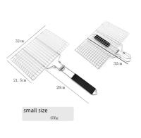 Cesta De Asado En Acero Inoxidable 304 Con Red Non Stick Para Barbacoa Herramienta De Picnic Para Carne Y Vegetales - details 6