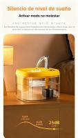 Fregadero Para Gatos Con Filtro Automático Translúcido USB Anti-Desecación Dispensador De Agua Recirculada Con Bomba Para Mascotas - details 6