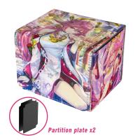 Caja De Almacenamiento Para Tarjetas De Colección De Juegos De Mesa TCG Caja De Cuero Para Tarjetas Anime Apta Para 100+ Tarjetas Sobrecubiertas - details 3