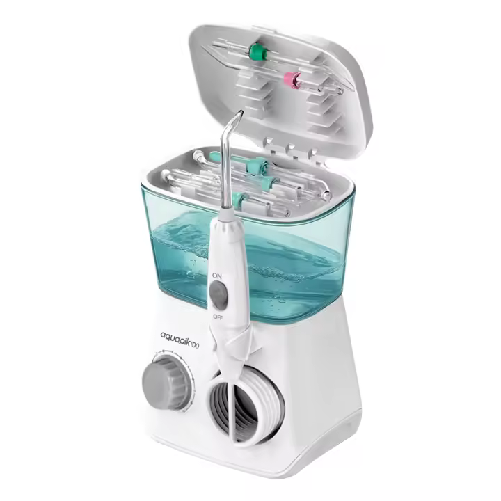 Irrigador Dental Aquapik 100 + Pasta Dental Blanqueadora Opalescence de Regalo - 1