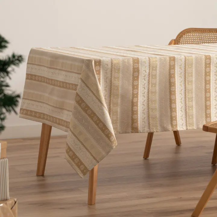 Gamusi Mantel navidad algodón jacquard RIBBON - 1