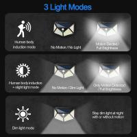 Lámpara Solar Exterior Inteligente De 100 LEDs Impermeable Para Iluminación De Jardín Y Calle Puerta De Hierro Moderna - details 6