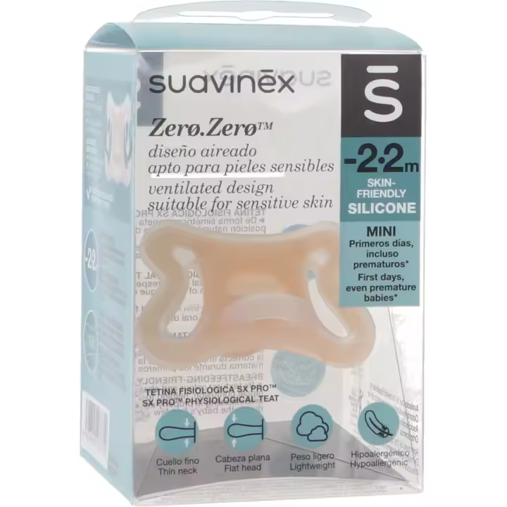 Suavinex Chupete Zero Zero Mini -2.2m Tetina Fisiológica - 1