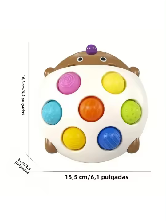 Juguetes Educativos Para Niños Erizo De Presión Con Teclas Suaves Entrenamiento De Concentración Y Coordinación Mano-Ojo Juego Montessori Para Niños De 0 a 6 Años - 1