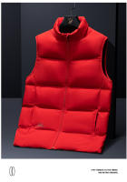 Chaqueta De down Para Hombre Talla Grande Invierno Abrigo Casual Con Capucha Cremallera Y Bolsillos Sin Mangas Aislada Y Gruesa - details 12