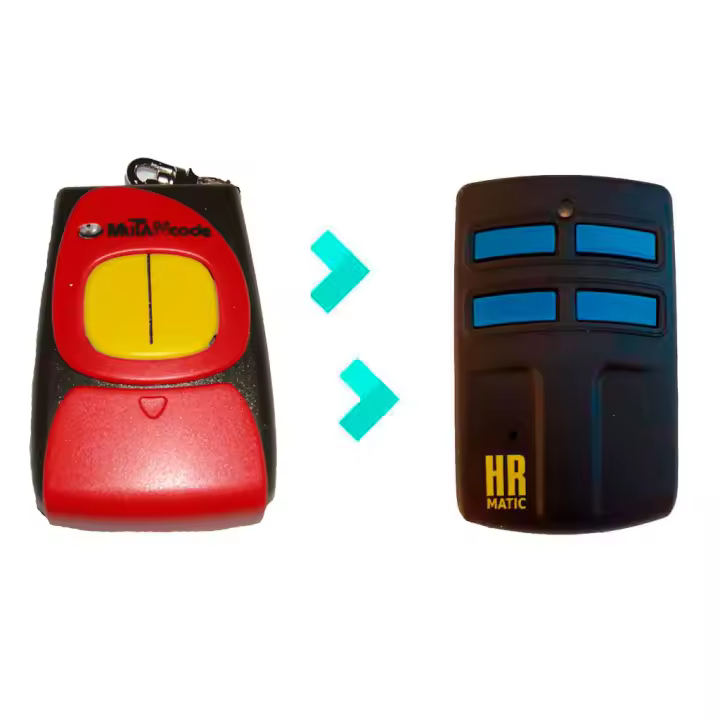 CLEMSA Mando de Garaje Universal HR MULTI 2 compatible Clemsa Mutancode Frecuencias 433 y 868 Mhz Unifique Hasta 4 Mando en 1 - 1