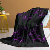 Manta De Terciopelo Suave Con Patrón De Parches Apto Para Niños Adultos Y Adolescentes Para Sofá Cama Manta Caliente Para Viajes Y Picnics - details 5