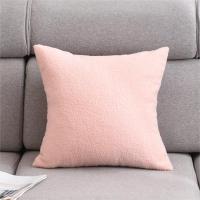 Funda De Cojín Decorativa De Peluche Teddy 45x45 Estilo Nórdico Suave Y Acogedor Para Sala De Estar Funda De Cojín De Tela Tejida Sin Patrón - details 4