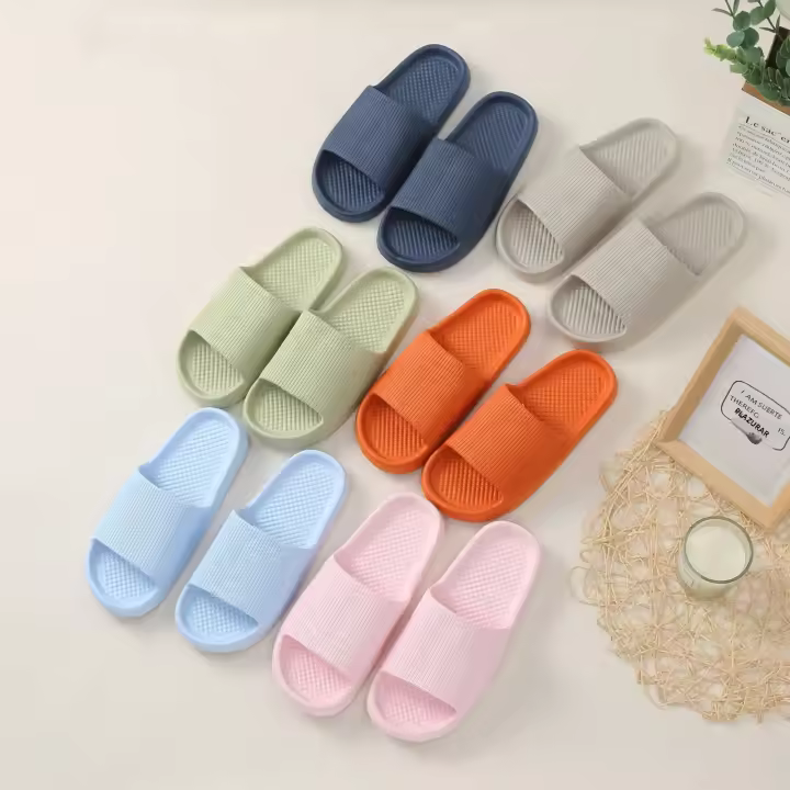 Zapatillas De Casa Para Hombre Y Mujer Antideslizantes Cómodas De Tela Con Suela De Goma Tamaño 11 Memoria Ecológicas Retro - 1