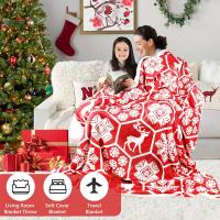 Manta Navidad Sofa Microfibra- Manta Navideña Cálida Cama Invierno Gordas- Christmas Blanket Grande 150 X 200cm- Suave Manta Sherpa Polar Xmas Manta Viaje Mascota para Todas Las Estaciones - details 1