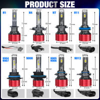 Faros LED H4 30000LM Universal Para Todos Los Coches Bombillas De Luz Turbo H7 H1 H3 H11 H8 H9 9005 9006 HB3 HB4 CSP Chip 9012 5202 9004 9007 H13 H27 880 881 12V 6000K - details 0