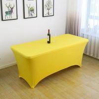 Enagua De Mesa Elástica Para Boda Fiesta Cumpleaños Decoración De Mesa Al Aire Libre Barra De Cócteles Telas De Tule Impermeables De Poliéster/Celulosa - details 13