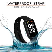 Ociodual Correa de Recambio Compatible con Xiaomi Smart Band 8 Active/Redmi Smart Band 2, de color Negro, Pulsera de Repuesto de Silicona Suave Flexible Sport Goma Transpirable - details 5