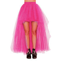 Nueva Llegada De Petticoats Alta-baja Para Vestido De Coctel Elástico De Malla Redonda De Color Negro Rojo Azul Morado Café Rosa Verde Tútú De Halloween Skirt Gótica Adecuado Para Mujeres - details 10