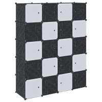 vidaXL Organizador de cubos almacenamiento 20 cubos varillas colgar PP - details 1