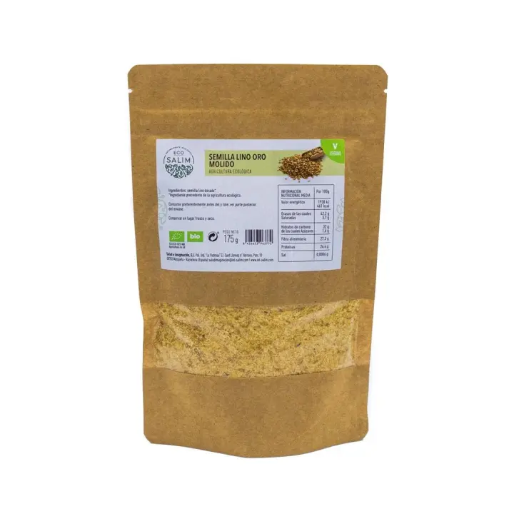 Semillas de lino oro molido Bio  Eco Salim - 1