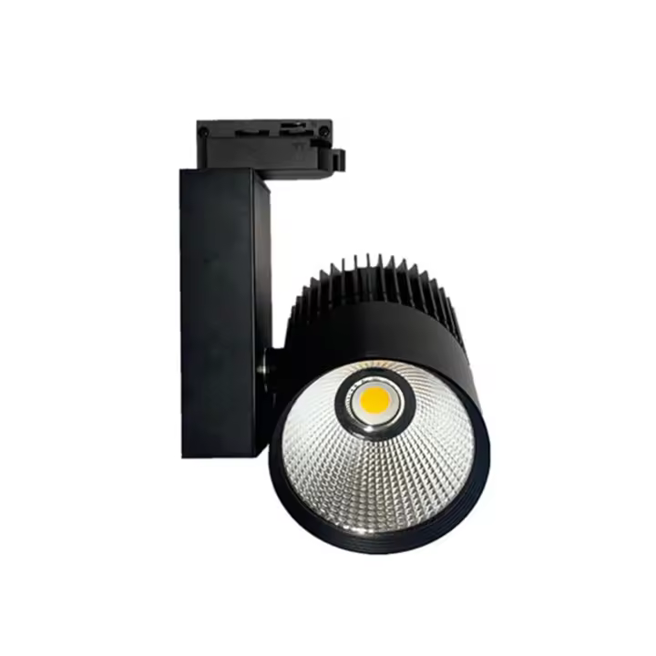 ONSSI® Foco de Carril LED 30W Monofásico Negro Alta Luminosidad 3000lm Foco Led de Techo, Iluminacion de Comecial - 1