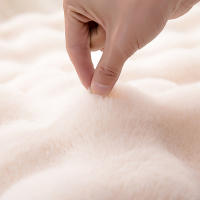 Carpetas De Peluche Burbuja Para Decoración De Hogar Imitación De Pelo De Conejo Cojín De Balcones Alfombra Para Sala De Estar De Niños Habitación De Mujer Alfombrilla Para Pies - details 3