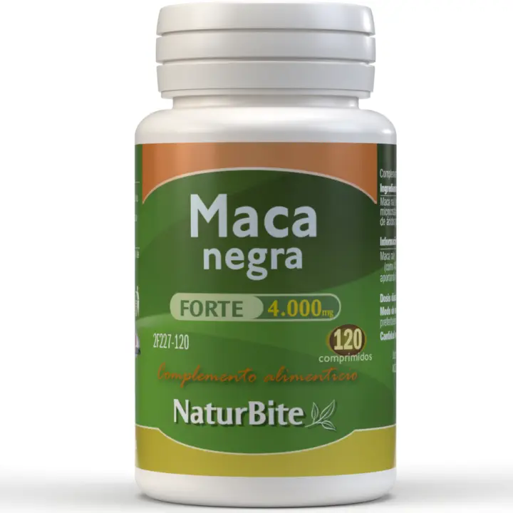 Suplemento Energizante y Vigorizante Maca Negra Naturbite - 500mg y 4000mg. Elija la variedad a su conveniencia - 1