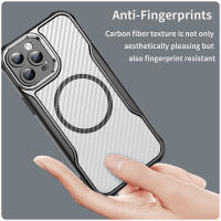 Funda de teléfono magnética de Fibra de Carbono Delgada para iPhone 16, 15 Plus, 14, 13 Pro Max, TPU, PC, Funda a prueba de Golpes - details 5