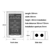 Controlador De Cargador Solar MPPT 400W Con Monitoreo En Tiempo Real Entrada 10~30V Salida 12V/24V Recarga De Baterías - details 5