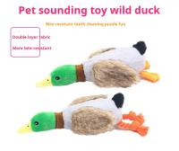 Juguete De Perro Duradero Y Masticadero Con Diseño Realista De Pato Verde De Peluche Juguete Squeaky Interactivo Para Puppies - details 0