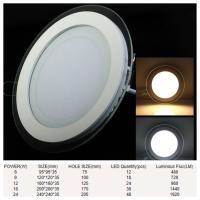 Lámpara De Techo Recubierta De Vidrio LED Redonda 6W 9W 12W 18W 24W Luz De Punto Interior AC110V 220V Aluminio Panel LED Integrado - details 0