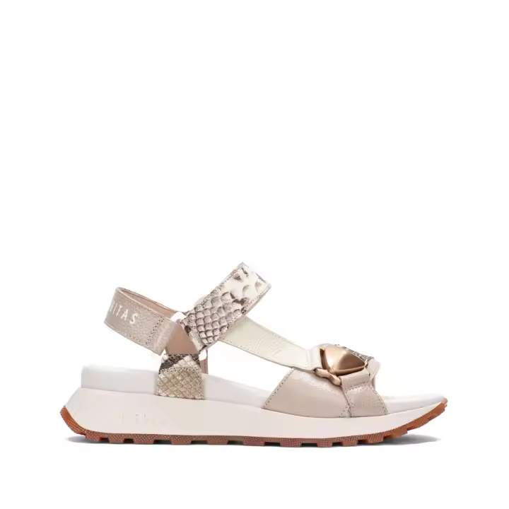 HISPANITAS  SANDALIA PIEL SEPIENTE TAUPE - 1
