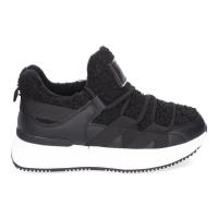 Davinia Shoes Zapatillas Deportivas  para Mujer con Forro de Borreguillo, Suaves y Comodas, Diseño Moderno, Cierre de cordoneras, Ideal para Otoño-Invierno. Shoes&Blues.es CD-3303-Negro - details 1