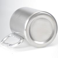 Taza De Viaje 300ml Acero Inoxidable Con Mango Y Hebilla Self Lock Para Camping Senderismo Escalada Exterior Taza Para Agua Té Café - details 2