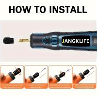 Kit De Herramienta Rotativa Sin Cable USB Para Grabado En Madera Joyería Metal Vidrio Herramienta De Engrado Mini Taladro Sin Cable Para DIY - details 2