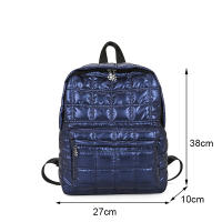 Mochila De Invierno Yogodlns Espacio Algodón Para Mujer Gran Capacidad Escuela Bolsa Viaje Nylon Impermeable Rucksack Estudiante Pack Femenino - details 24