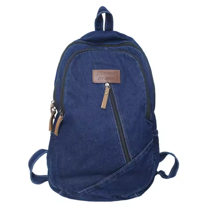 Mochila De tela vaquera Y2K para mujer Mochila deportiva de calidad, Mochila Vintage, Mochila escolar, bolsa de libros para Jeans - 1