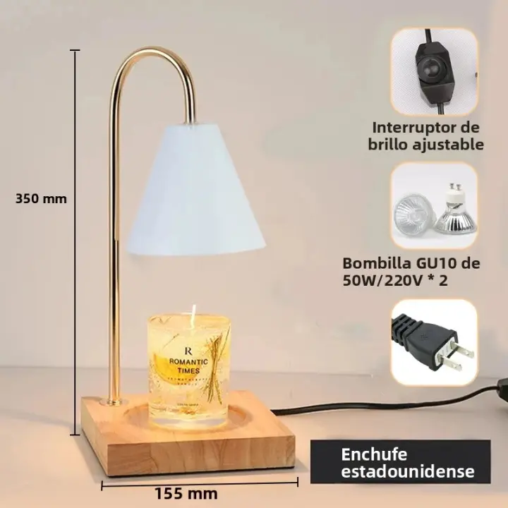 Lámpara Calentadora De Velas Con Timer Y Dimmer Para Decoración De Habitación Luz De Mesa Creativa Aromaterapia Regalo - 1