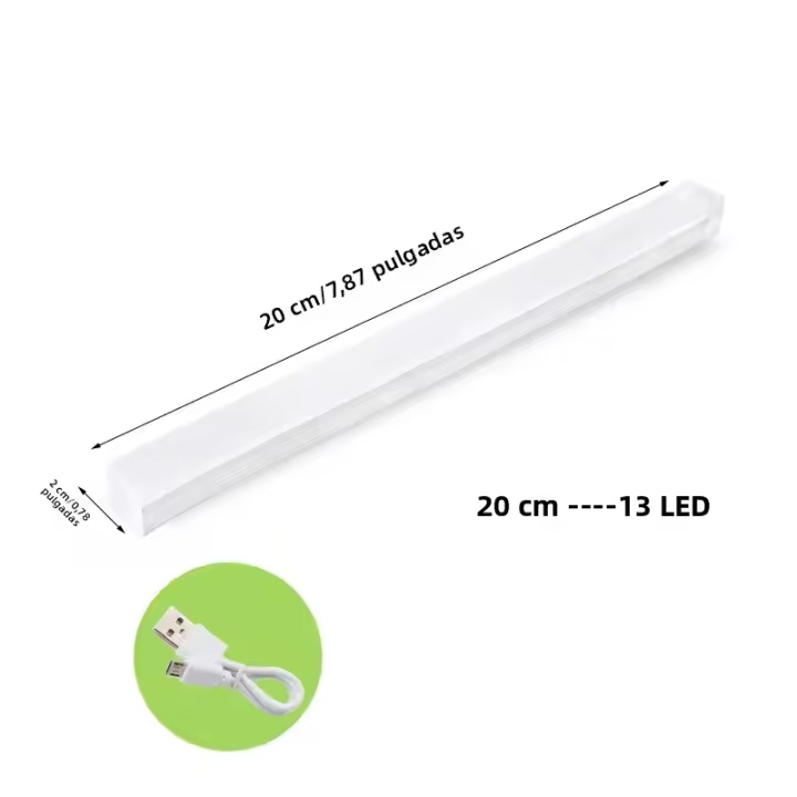 Lámpara Nocturna LED Recargable Por USB Con Sensor De Movimiento Luz Sin Cable Para Armario De Cocina Escalera Iluminación - 1
