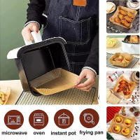 Papel De Hornear Para Air Fryer Y Barbacoa 50-300Pcs Tamaño 23/20/16cm Pad De Horno Desechable Y AntiAceite Para Platos Y Pastelería - details 2