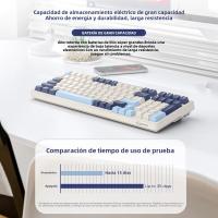 Teclado Mecánico Inalámbrico K8 Para Gaming Con Retroiluminación Hot Swappable Bluetooth 2.4G Y Cable Lineal Rojo Para PS4 PC Win Mac - details 7