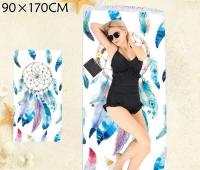 Toalla Playa 90 * 170cm,100% Microfibra (Rectángular Atrapasueños/Oveja/Escamas) - details 0