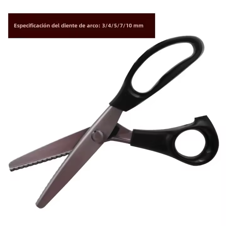 Tijeras De Costura Triangulares Para Dientes De Perro Con Borde Encavado Tijeras De Encaje Hechas a Mano Tijeras De Onda Arco - 1