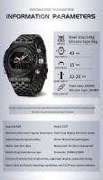 Reloj De Pulsera Deportivo SANDA Para Hombres Con Pantalla Dual Luminosa Resistente Al Agua Acero Inoxidable LED Cronógrafo - details 5