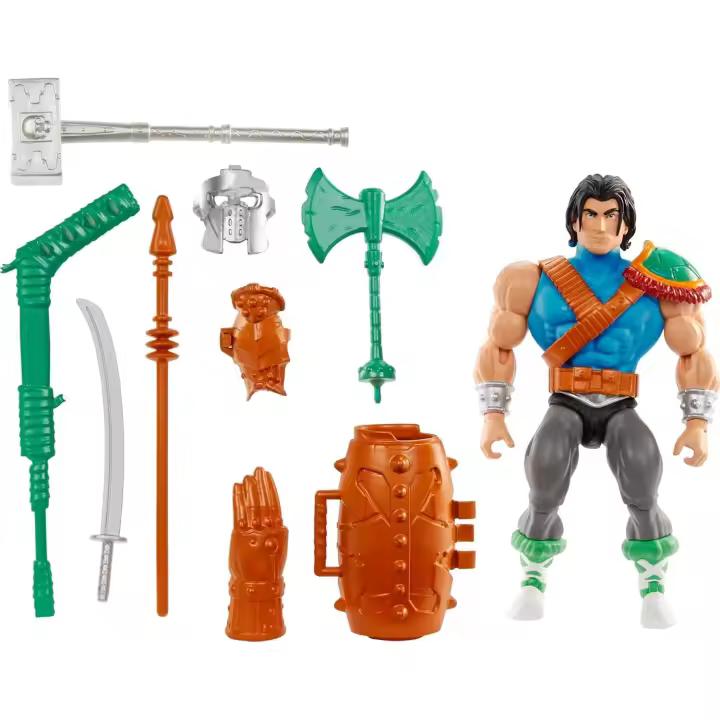 Masters of the Universe MOTU Turtles of Grayskull Casey Jones, Figura de acción con accesorios de batalla, inspirado en las Tortugas Ninja, juguete regalo para niños y niñas - 1