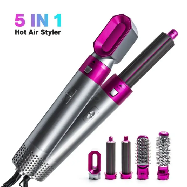 Estilizador cabello Cepillo Eléctrico Secador Plancha Rizador 5 en 1 TELETIENDAOUTLET Raíz Inicio Tratamientos Estéticos Peluquería Planchas de pelo Salud y Belleza - 1