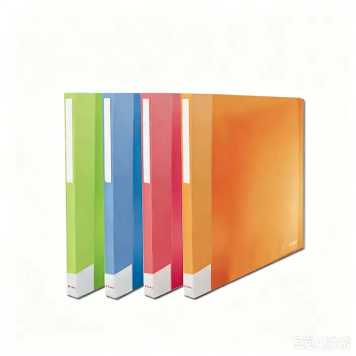Carpeta clasificadora A4 con fundas transparentes, 20/30/40/60 unidades, plástico resistente, colores surtidos (verde, azul, rojo, naranja) para oficina y colegio - 1